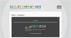 Desktop Screenshot of ecolesenfantines.ch